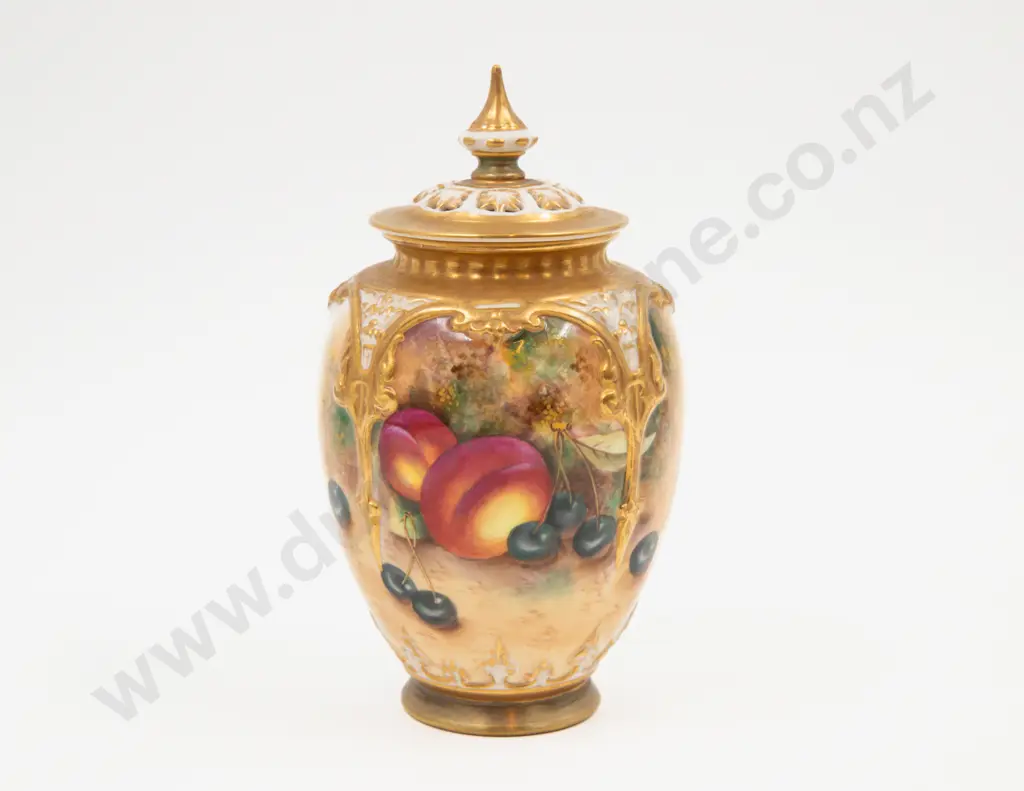 Royal Worcester Urn & Cover Image 1++