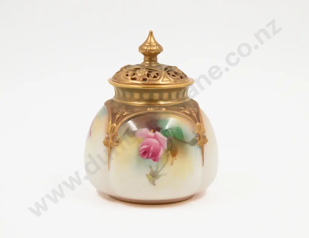 Royal Worcester Posy Vase & Cover Image 1++