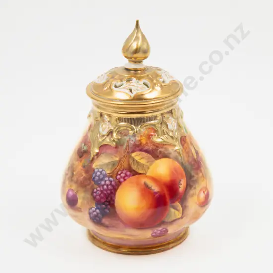Royal Worcester Posy Vase & Cover