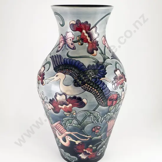 Large Moorcroft Kyoto Pattern Baluster Floor Vase
