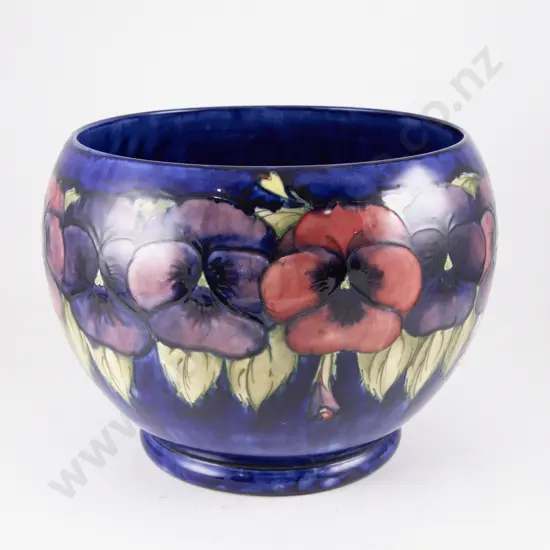 Moorcroft Pansy Pattern Jardiniere