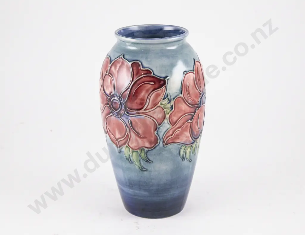 Moorcroft Ovoid Anemone Pattern Vase Image 1++