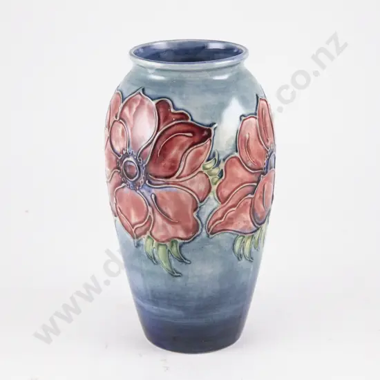 Moorcroft Ovoid Anemone Pattern Vase
