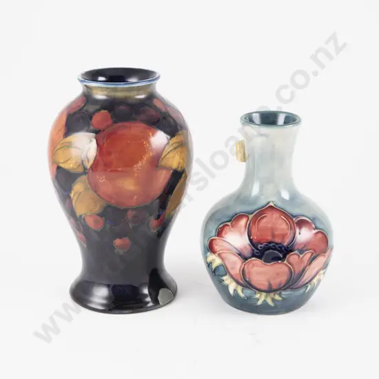 Moorcroft Anemone Pattern Bottle Vase