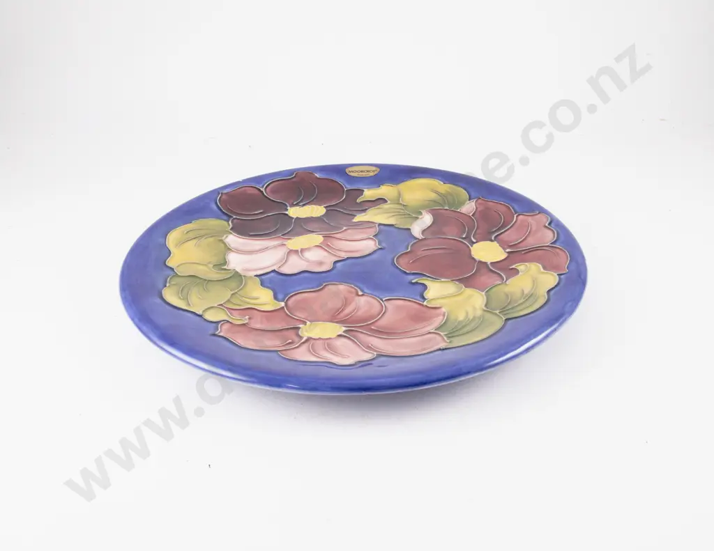 Moorcroft Clematis Pattern Charger Image 1++