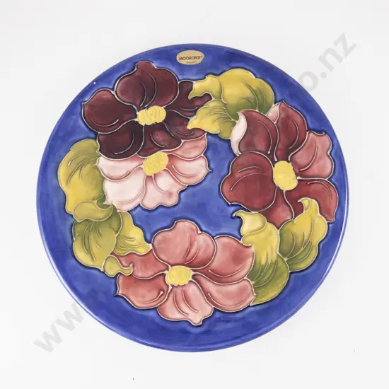 Moorcroft Clematis Pattern Charger