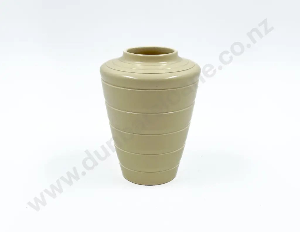 Keith Murray for Wedgwood Ribbed Straw Yellow Vase Image 1++