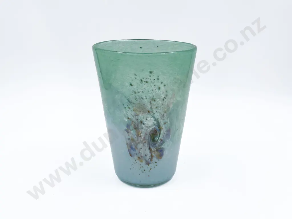 Mid C20th Monart Glass Beaker Vase Image 1++