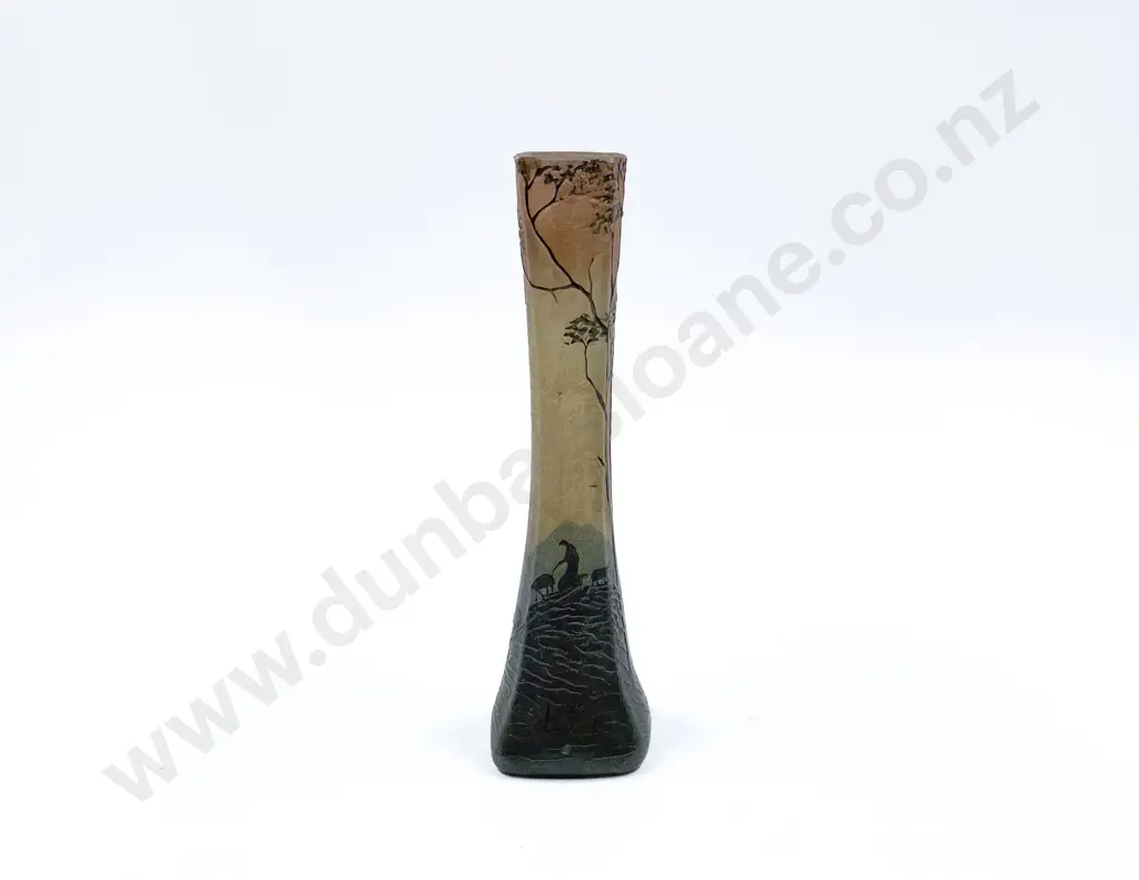 Early C20th Three Layer Colour Legras Bud Vase Image 1++