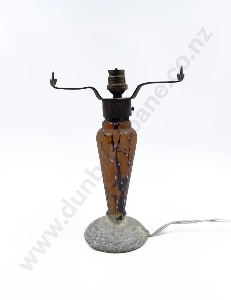 Art Nouveau Layered Glass Lampbase Image 1++