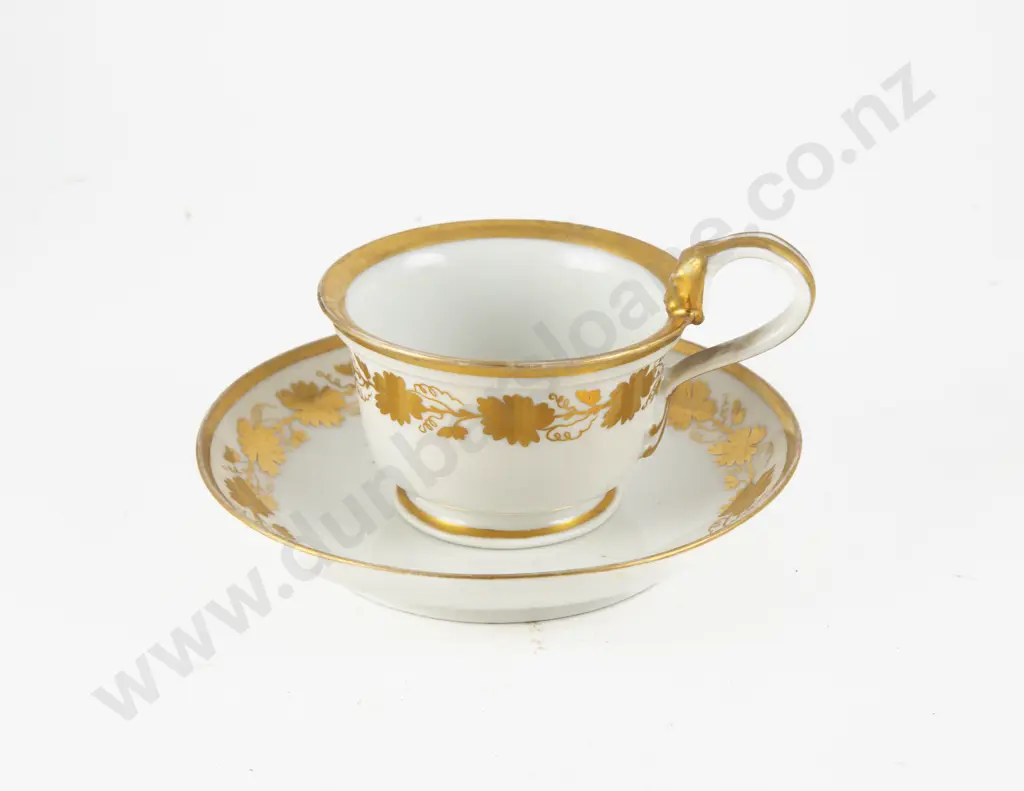 Early C19th Meissen Trembleuse Covered Cup & Saucer Image 1++
