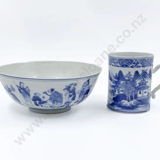 Late C18th /Early C19th Export Ware Bowl & Mug