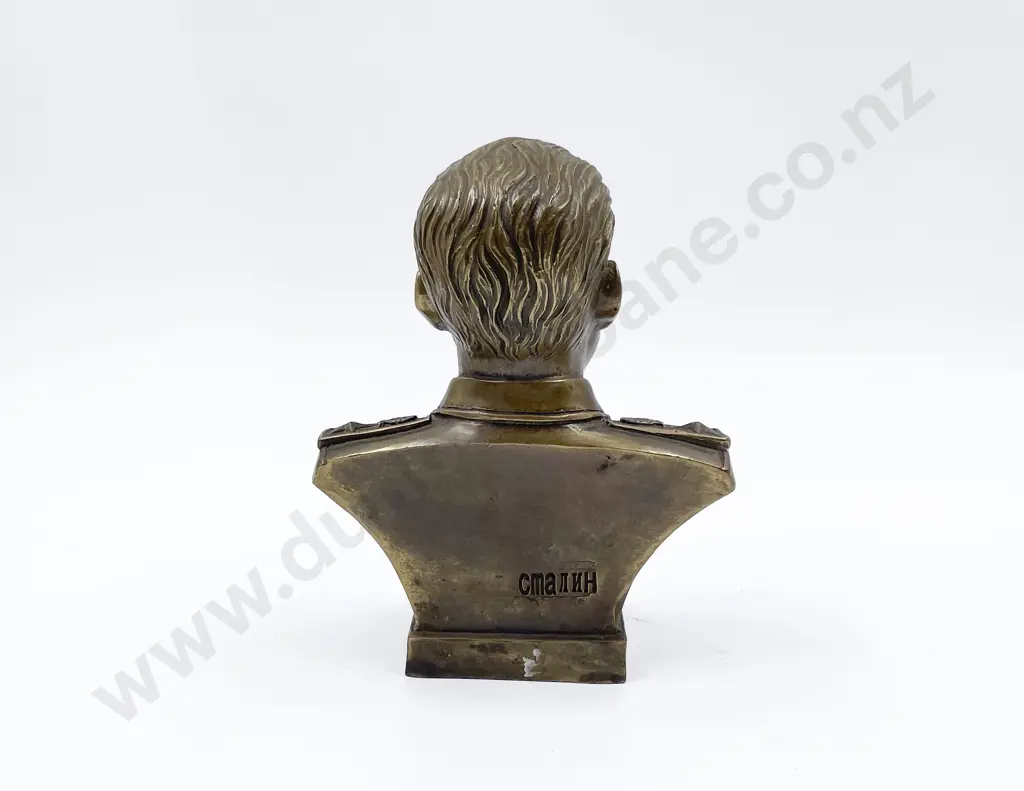 Cast Brass Bust of Stalin Image 1++