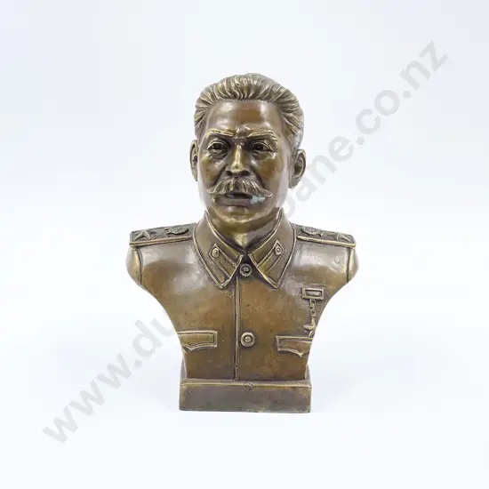 Cast Brass Bust of Stalin