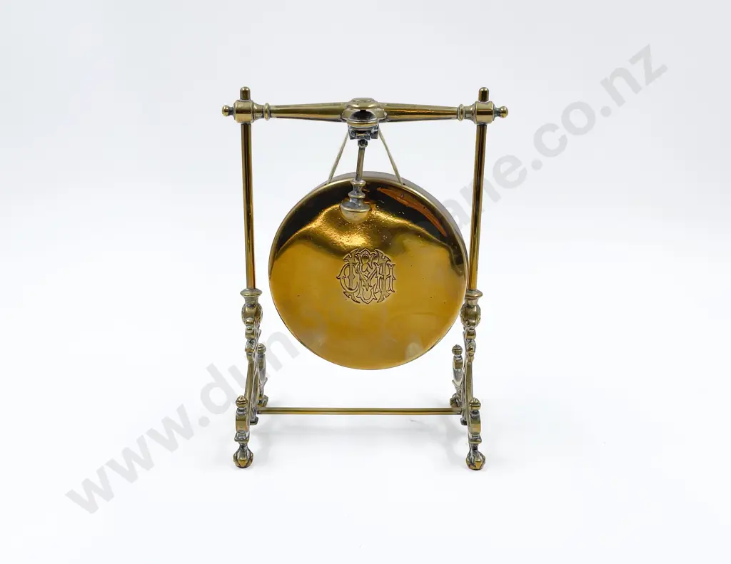 Late Victorian Brass Table Gong Image 1++