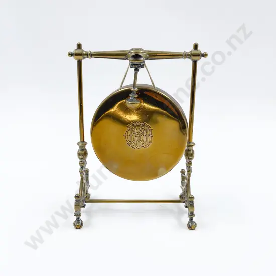 Late Victorian Brass Table Gong