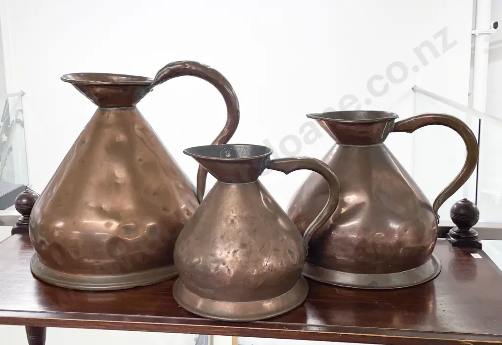 Three Victorian Copper Measures Image 1++