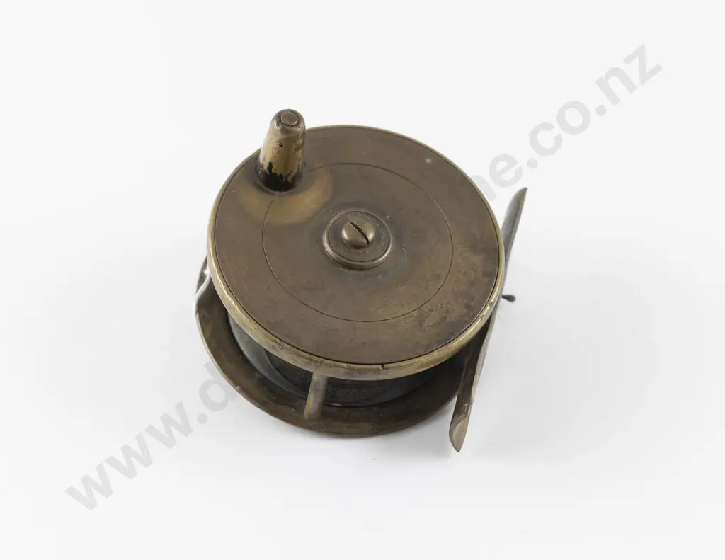 Vintage All Brass Fly Reel by A & W McCarthy, Dunedin Image 1++