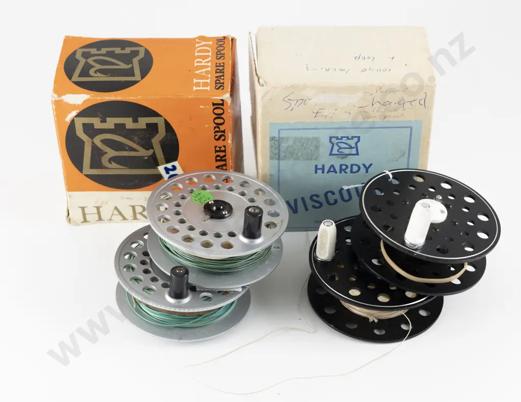Two Hardy Fly Reel Spare Spools & 2 Others Unnamed Image 1++