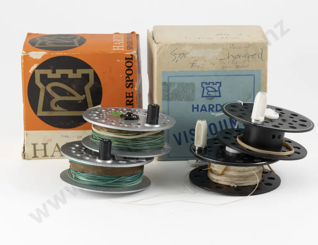 Two Hardy Fly Reel Spare Spools & 2 Others Unnamed Image 1++
