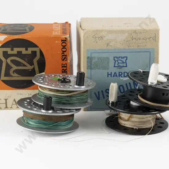 Two Hardy Fly Reel Spare Spools & 2 Others Unnamed