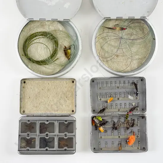 Allcock & Co 6 Window Fly Tin & Dry Flies