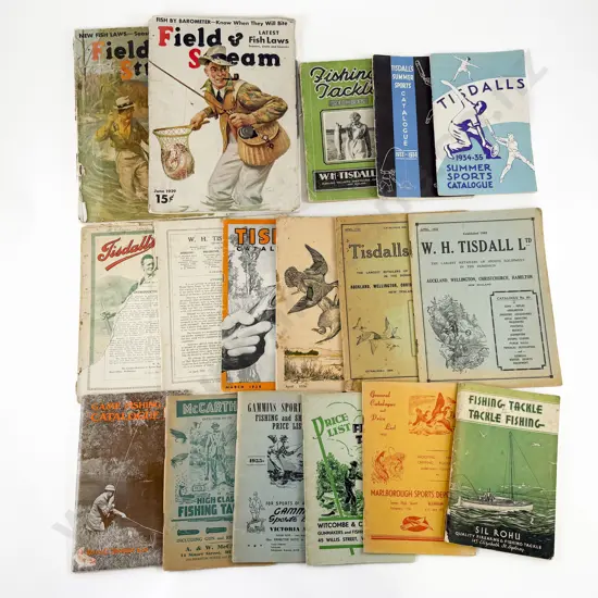 Collection Of Vintage Fishing Guides & Catalogues