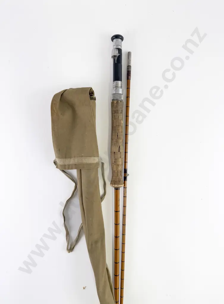 Vintage J S Walker Bampton & Co Joe Frost "Tonga" 3 Piece Split Cane Fly Rod Image 1++