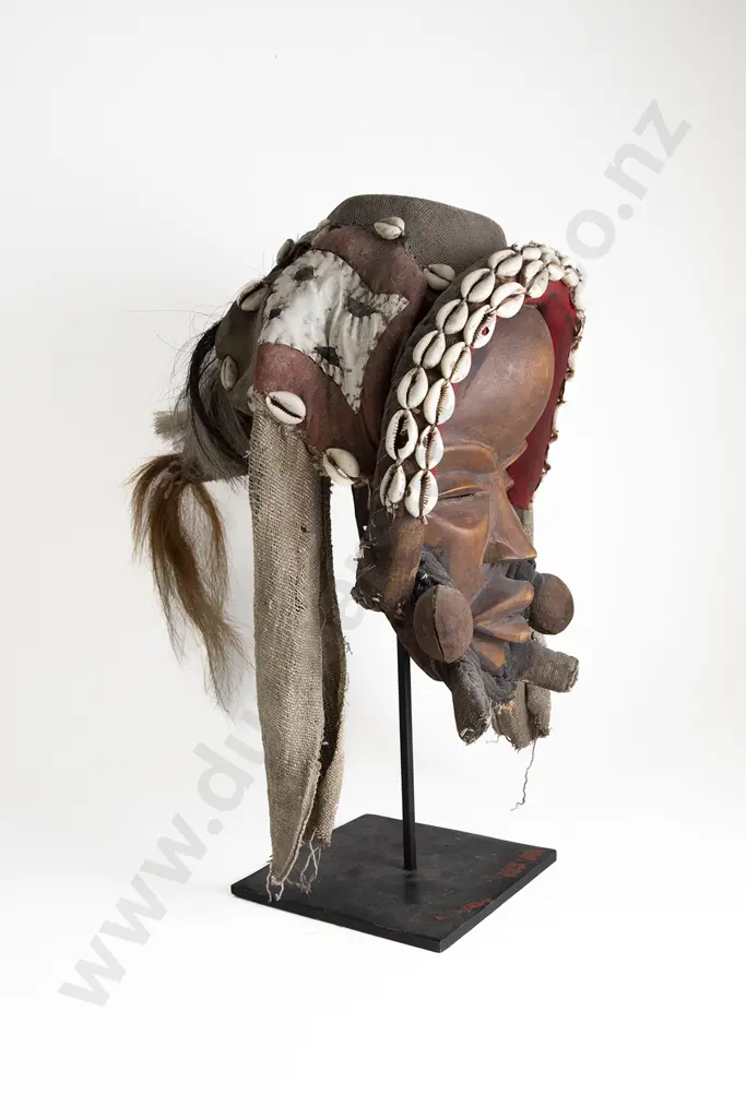 An African Dan Mask From Ghana carved wood Image 1++