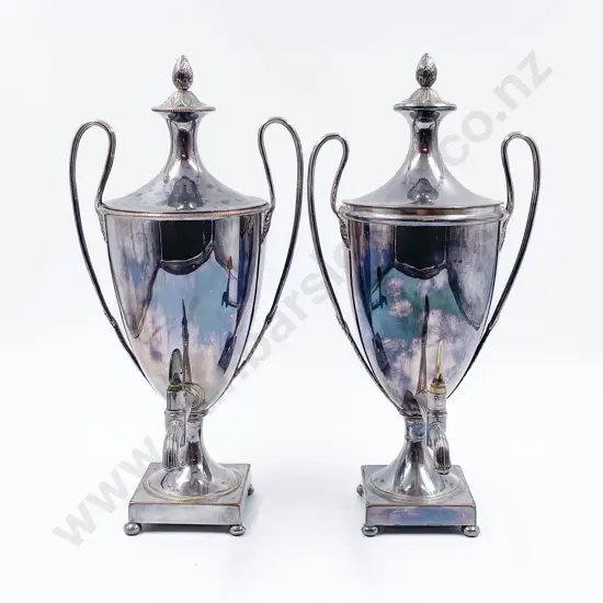 Pair Edwardian Adams Pattern Sideboard Urns