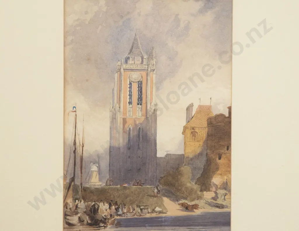 Pair Unsigned C19th Grand Tour Period Watercolours Image 1++