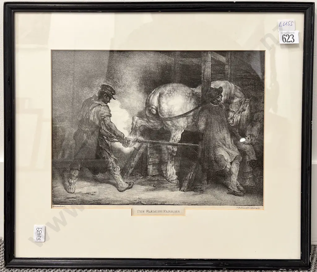 Théodore Géricault (French 1791-1824) - The Flemish Farrier Image 1++