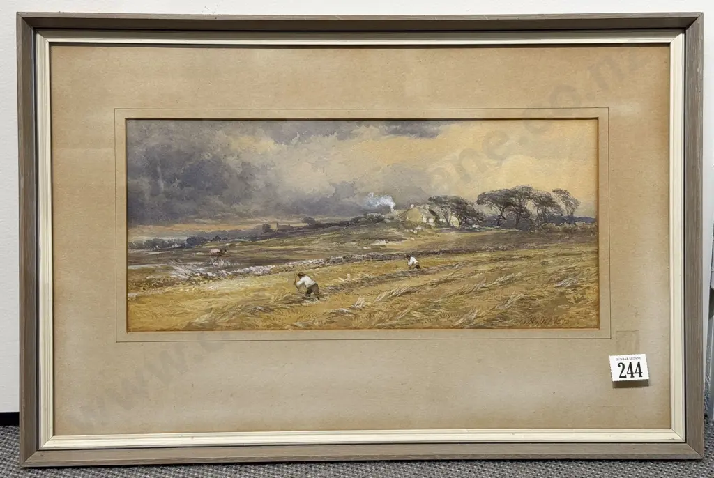 Paul Jacob Naftel (1817 - 1891) from Guernsey A Sussex Landscape Watercolour Image 1++