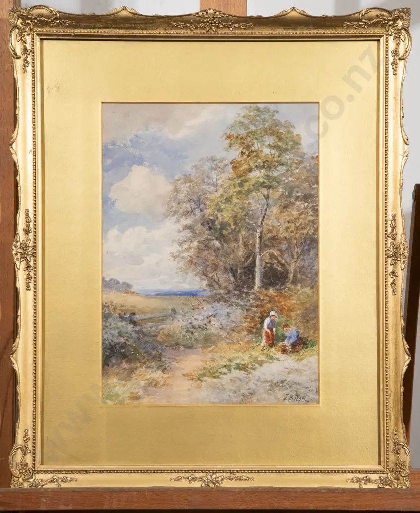 John Bates Noel (1870-1927) British - English Countryside Landscape Watercolour Image 1++