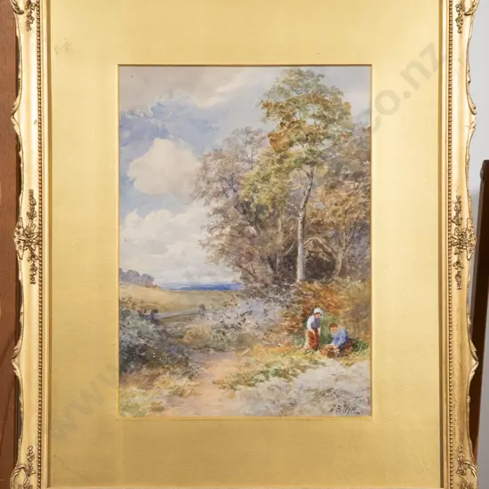 John Bates Noel (1870-1927) British - English Countryside Landscape Watercolour