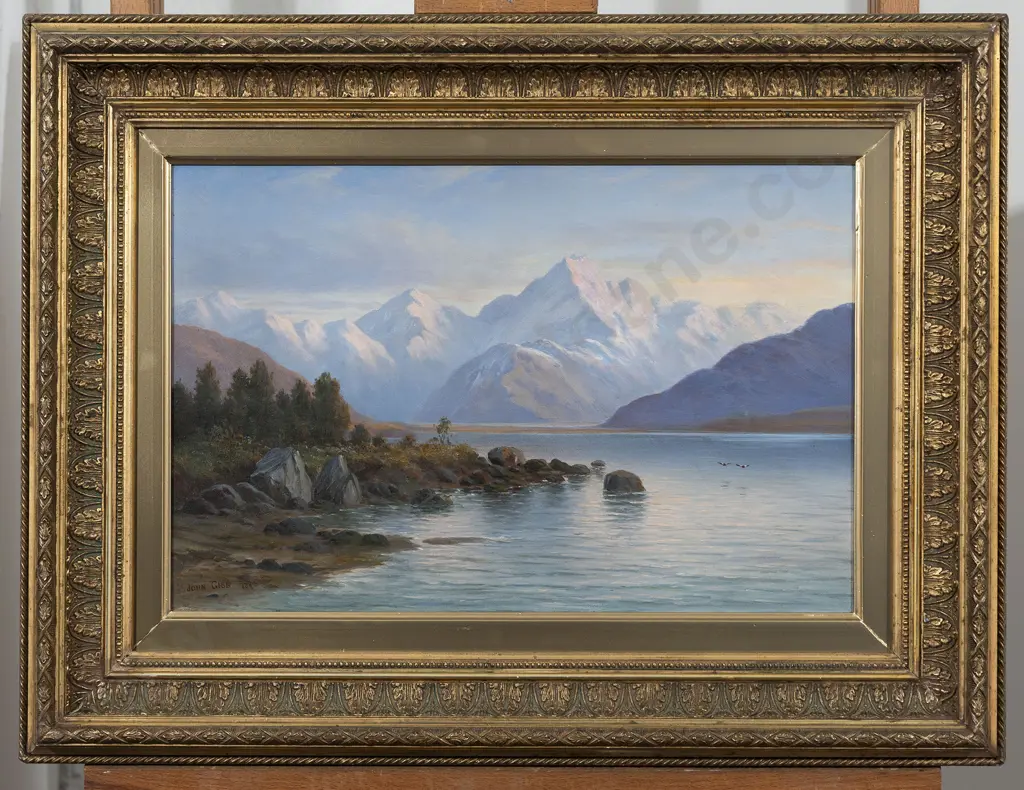 John Gibb (1831 - 1909) - A View Of Mount Cook Image 1++