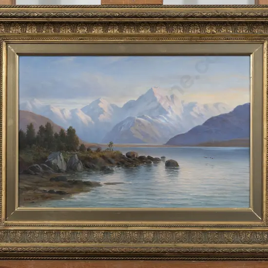 John Gibb (1831 - 1909) - A View Of Mount Cook