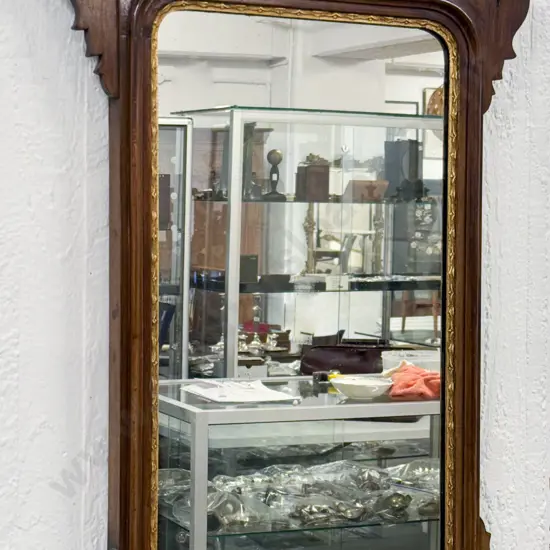 Geo III Mahogany Fretwork Wall Mirror