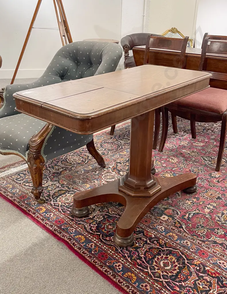 Vict Mahogany Reading Table Image 1++