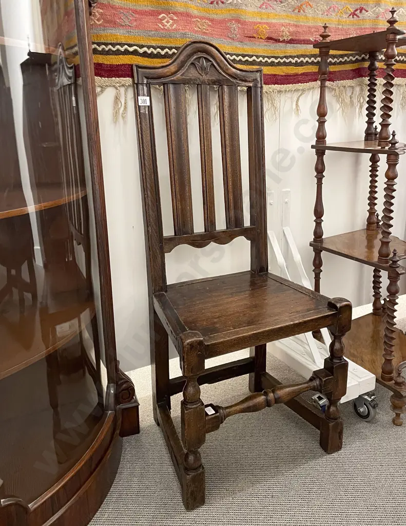 C17th Jacobean Elm Single Chair Image 1++