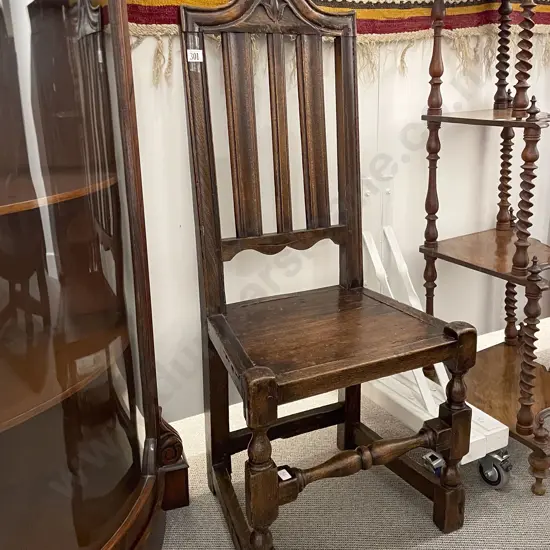 C17th Jacobean Elm Single Chair