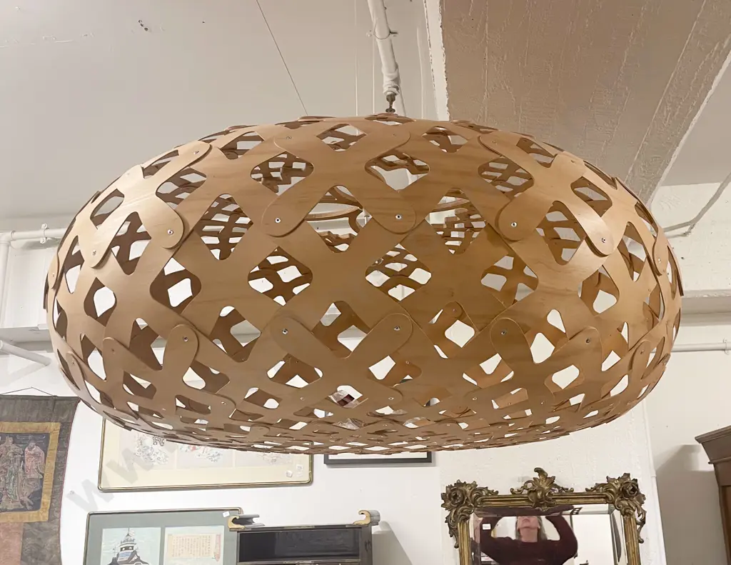 Large Dave Trubridge Kina Light Pendant Image 1++