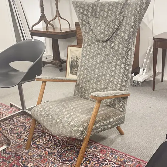 Mid Century Scandinavian Design Highback Armchair