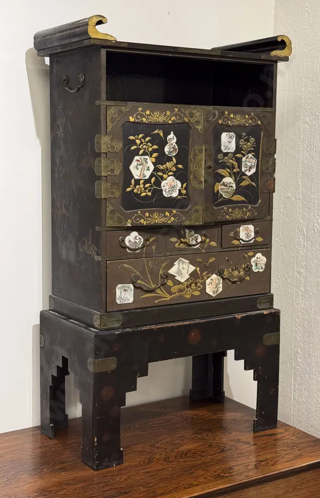 Late C19th/Early C20th Japanese Cabinet on Stand Image 1++