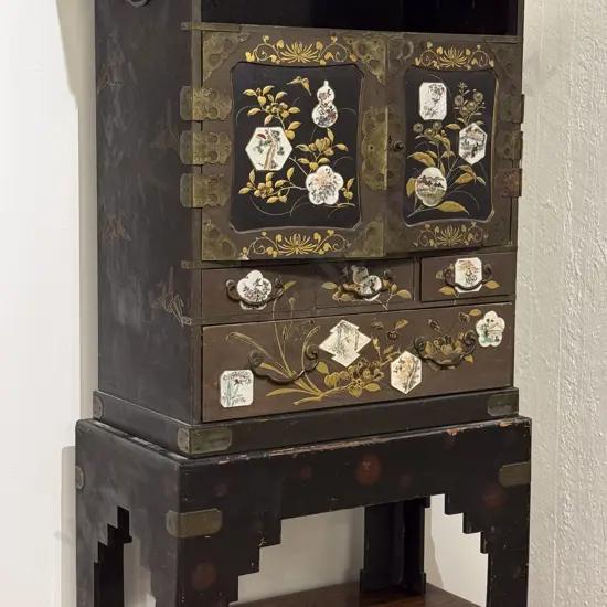 Late C19th/Early C20th Japanese Cabinet on Stand