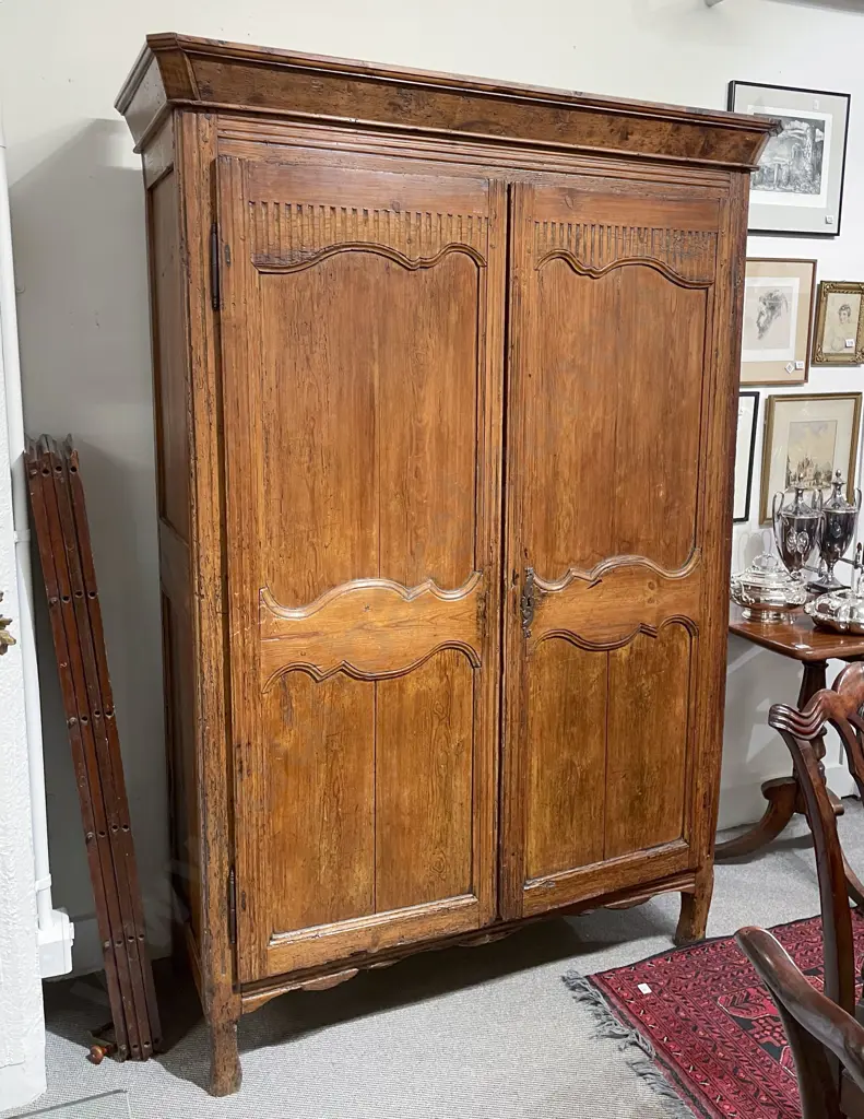 Late C18th French Stained Pine Armoire Image 1++