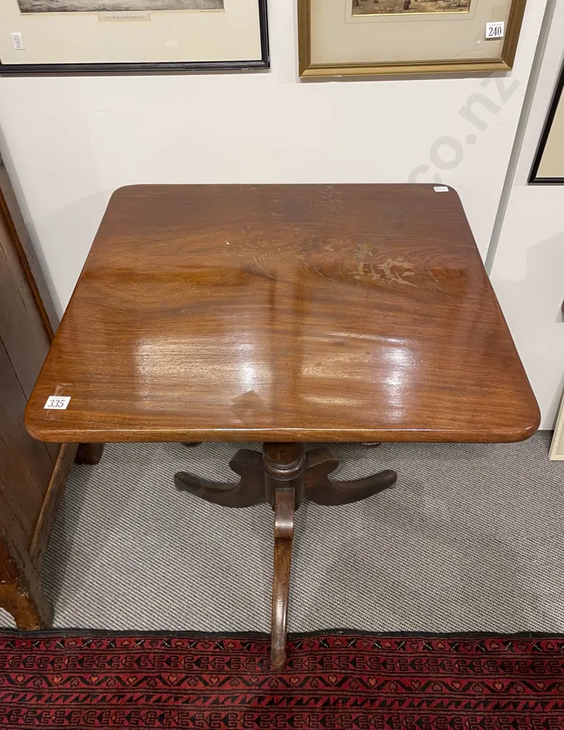 Regency Mahogany Snap Top Wine Table Image 1++