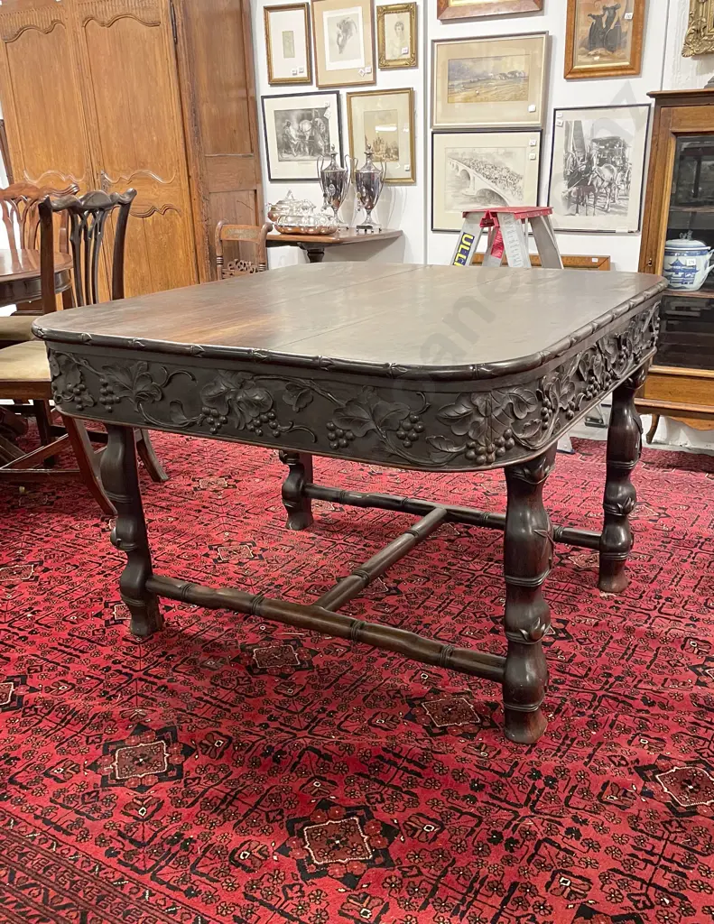 Late C19th Chinese Rosewood Centre Table Image 1++