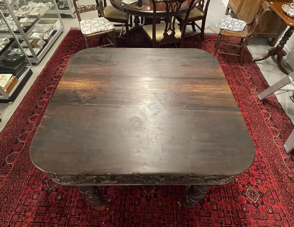 Late C19th Chinese Rosewood Centre Table Image 1++