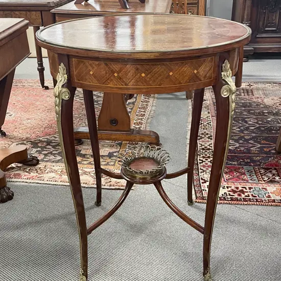 An Attractive French Rosewood & Ormulu Circular Centre Table